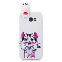Anymob Samsung Case White Cat Soft Silicone 3D Unicorn Panda Phone Cover  - £21.06 GBP