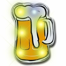 Beer Flashing Body Light Lapel Pins - $24.26