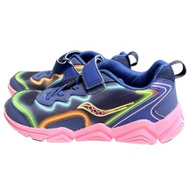 Saucony Shoes Sneakers Kids&#39; Neon Rainbow Lace-Up Hook &amp; Latch Sneakers ... - $25.31