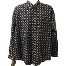 Vintage Natural Issue Men&#39;s Casual Button Down Shirt Size Large Long Sleeve - £19.82 GBP