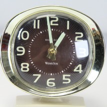 Westclox Baby Ben Alarm Clock Gold White Glow Alarm Works Vintage Usa Parts Only - £7.69 GBP