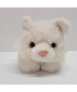 The Bearington Collection 9&quot; White Kitty Cat Kitten Plush Laying Down Be... - $341.77 MXN