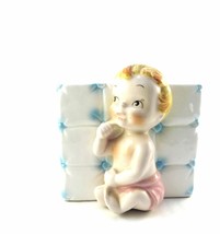 Vintage Baby Shower Nursery Napco Ceramic Planter Pot K2847 Made in Japan - £17.40 GBP