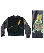 Vtg 1950s Butwin Varsity Leather Sleeve  UND NORTH DAKOTA SAMMY SIOUX Ja... - $1,386.00