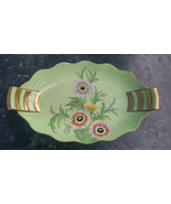 old ceramic pottery center. Carlton Ware Green color with flowers - £69.33 GBP