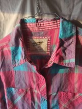 Arizona Jeans Co. Girls Shirt Snaps Down Front Roll Tab  Long Sleeve Poc... - $10.40