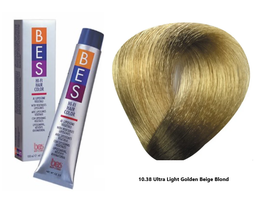 BES Beauty & Science Hi-Fi Hair Color - 10.38 Ultra Light Golden Beige Blond