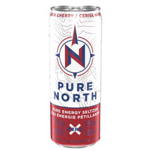 12 Cans of Pure North Black Cherry Energy Seltzer Drink 355ml Each Free ... - £53.36 GBP