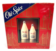 Vintage Old Spice After Shave 4 1/4 fl oz &amp; Cologne 2 1/2 fl oz Box Set ... - $50.00