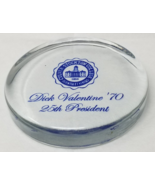 Culver Stockton College Paperweight Dick Valentine 25th President 1970 - $14.20