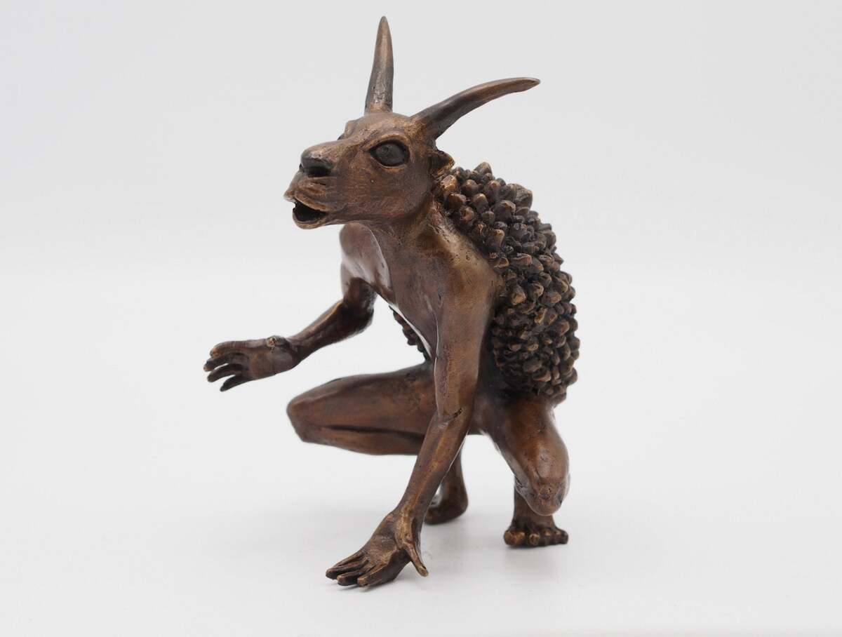 Mythic Creature – Bronze Sculpture. approx. 10x10x7cm - $246.77+