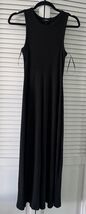 Theory Women's Black Maxi Dress A Line Cotton Blend Size S NWOT - $45.98