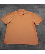 Cutter &amp; Buck Shirt Mens XL peach Polo CB DryTec Golf Hiking Fishing Casual - £18.11 GBP