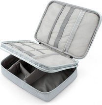 Yoofan Travel Cable Organizer - Storage Bag For Cable, Cord, Charger,, Grey - $31.99