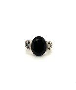 Vintage Signed 925 Silpada Sterling Facet Black Onyx Stone Solitaire Rin... - $88.25 CAD