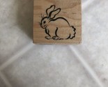 PSX Bunny Rabbit C-2401 Animal Small Wood Mounted Rubber Stamp 1997 - $8.46