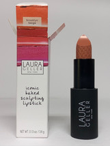 LAURA GELLER ICONIC BAKED SCULPTING LIPSTICK &quot;BROOKLYN BEIGE&quot; NUDE SHADE... - £16.19 GBP