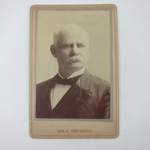 Adlai Stevenson Portrait Vice President Cabinet Card Vaseline Ad Antique 1900 - £31.37 GBP