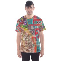 Streetwear ancient mayan annunaki aliens star calendar full print sport t shirts - £22.36 GBP