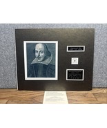William Shakespeare Limited Edition Relic 260/300 Bed Shaving Matted COA - $2,489.18 MXN