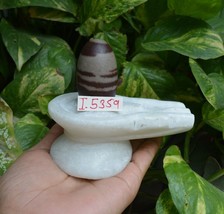 Shiva lingam with handmade wax polished yoni~ gorgeous shiva lingam~I-5359 - £49.77 GBP