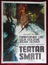 1967 Original Movie Poster Theatre of Death Blood Fiend Christopher Lee Glover - £27.57 GBP