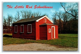 Little Red Schoolhouse Hyde Park New York NY UNP Chrome Postcard R27 - £2.70 GBP
