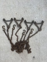 antique butcher? porch swing? brackets chains &amp; hooks - £75.55 GBP