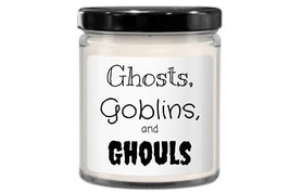 Halloween Candle, Cute Fall Decor - Ghosts, Goblins, and Ghouls - £19.94 GBP