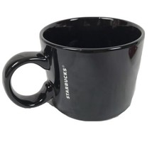 Starbucks 12oz Coffee Mug Glossy Black  2017 - £7.92 GBP