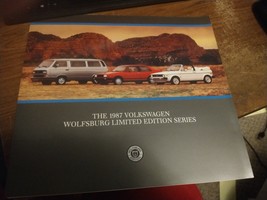 NOS 1987 VW Volkswagen Wolfsburg Vanagon Cabriolet Jetta Car Brochure Ca... - $9.90