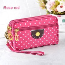 Fashion Women Wallets Small Handbags Canvas Dot Lady Zipper Moneybags Cl... - £18.42 GBP