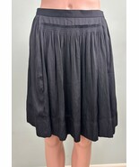 Banana Republic Women&#39;s Soft Goddess Black Pleated Skirt Size 12 - $22.76