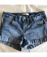 Levi Kids Girls Shorts Medium Wash Blue Denim Jeans Size 12 Adjustable W... - $10.54 CAD