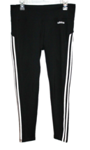 Adidas Women’s Circuit 3 Stripe Ankle Leggings Size Large L Black White - £17.65 GBP