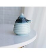 Ocean Blue Ceramic Soy Ponzu Sauce Vinegar Or Oil Dispensers Holder With... - €13,29 EUR