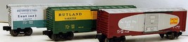 LIONEL- 19276- 6464 BOXCAR SET #5- RUTLAND/B&amp;O/COG  -0/027- NEW- BXD- H1F - $1,331.09 MXN