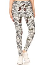 Women&#39;s Yoga Style Banded Lined Dragonfly Print Leggings - $11.75