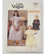 *L34) Vintage 1990 Butterick Little Vogue Design Sewing Dress Patterns 7763 - $11.87