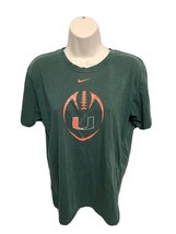 Nike University of Miami Hurricanes Football Womens Green XL Size 20 TShirt - £11.68 GBP