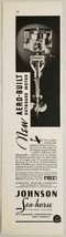 1935 Print Ad Johnson Sea-Horse Aero-Built Outboard Motors Waukegan,IL - £10.77 GBP