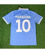 Napoli 1986/87 Home Short Sleeve Shirt Name Set MARADONA#10 - $33.25