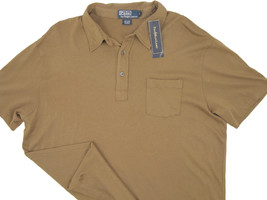 NEW $125 Polo Ralph Lauren Short Sleeve Lightweight Pocket Shirt!  XXL  BROWN - £47.94 GBP