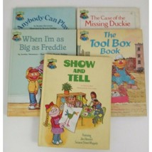 Vintage 1980-1981 Lot of 5 The Sesame Street Book Club Hardback Books No Writing - £13.02 GBP