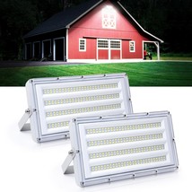 Led Flood Lights Outdoor, 100W 10000Lm Outside Work Light With Plug, Out... - £72.45 GBP