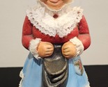 Antique Mrs Santa Claus Ceramic Christmas - 10&quot; tall - £15.17 GBP