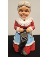 Antique Mrs Santa Claus Ceramic Christmas - 10&quot; tall - £15.21 GBP