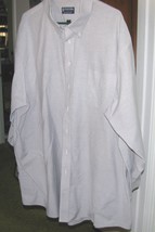 Light Grey Cotton Blend Oxford DRESS SHIRT Sz 20 Staffrord - $20.00