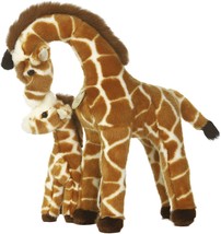 Aurora World Miyoni Mama Giraffe with Calf Plush, 16&quot; - £13.98 GBP