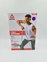 Reebok Super Band Kit 3-Pack, 1 Light, Medium and Heavy Resistance Band ... - $24.74